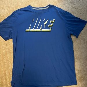 Blue Nike shirt